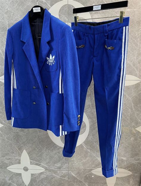 adidas gucci blue suit|adidas gucci 2024.